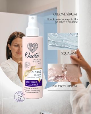 ✨ Péče, která skutečně podporuje pružnost a hladkost pokožky ✨ 💜 Naše olejové sérum Onclé proti striím a celulitidě...