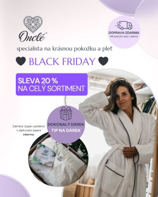 🖤 Black Friday je tady! 🖤 Pořiďte dárky za výjimečnou cenu 🎁 Na našem e-shopu právě probíhá sleva -20 % na celý sortiment...